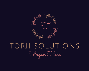 Feminine Floral Boutique Florist logo design