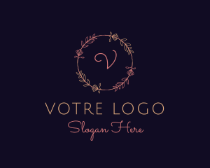 Feminine Floral Boutique Florist logo design