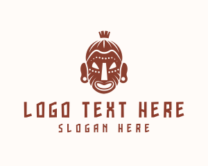 Tribal - Aztec Tribe Man logo design