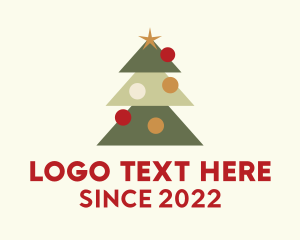Winter - Xmas Tree Decoration logo design