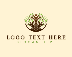 Eco - Family Tree Wellness logo design