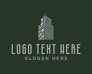 Geometric - Skyscraper Building Condominium logo design