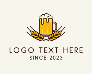 Pint - Beer Mug Booze logo design