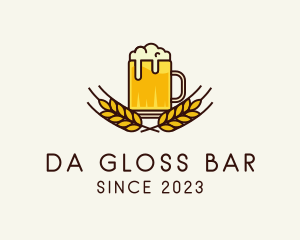 Beer Mug Booze logo design