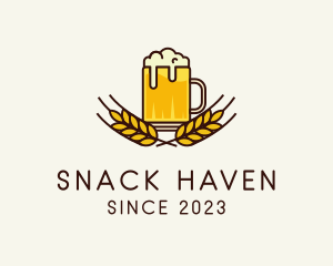 Beer Mug Booze logo design