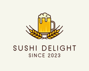 Beer Mug Booze logo design