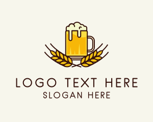 Beer Mug Booze Logo
