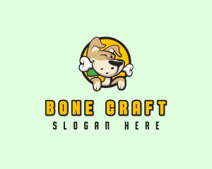 Bone - Happy Dog Bone logo design