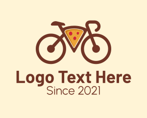 Dish - Pizza Bicycle Delivery logo design