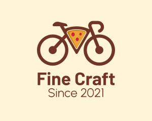 Pizza Bicycle Delivery  logo design