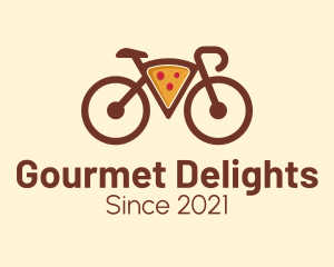 Pizza Bicycle Delivery  logo design