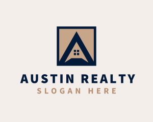 Realty House Letter A logo design