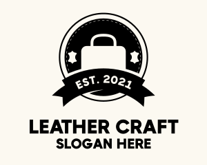 Leather - Leatherworks Luggage Badge logo design