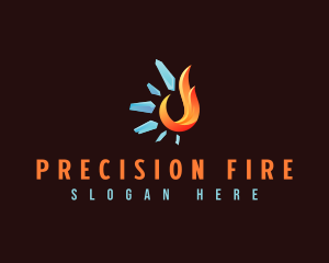 Fire Ice Ventilation logo design