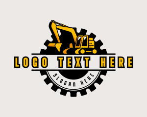 Construction Machinery Excavator Logo