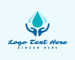 Handwash - Hand Wash Water Droplet logo design