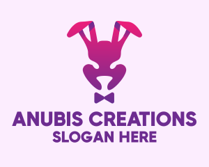 Purple Magic Rabbit logo design