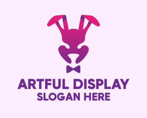 Purple Magic Rabbit logo design