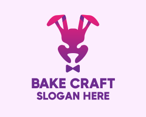 Purple Magic Rabbit logo design