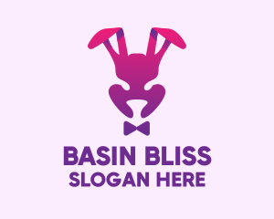 Purple Magic Rabbit logo design