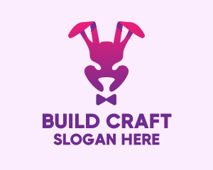 Purple Magic Rabbit logo design