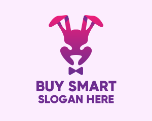 Purple Magic Rabbit logo design