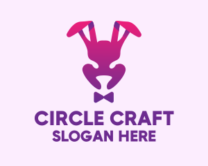 Purple Magic Rabbit logo design