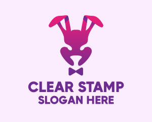 Purple Magic Rabbit logo design