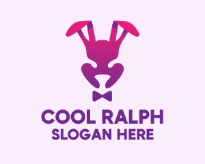 Purple Magic Rabbit logo design