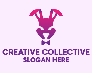 Purple Magic Rabbit logo design