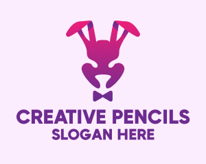 Purple Magic Rabbit logo design