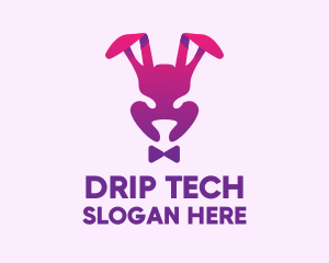 Purple Magic Rabbit logo design