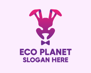 Purple Magic Rabbit logo design