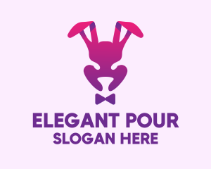 Purple Magic Rabbit logo design