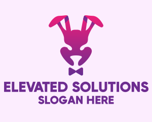 Purple Magic Rabbit logo design