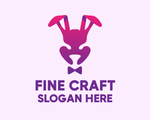 Purple Magic Rabbit logo design