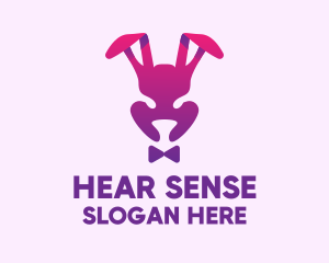 Purple Magic Rabbit logo design