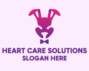 Purple Magic Rabbit logo design