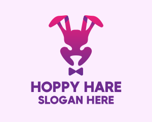 Rabbit - Purple Magic Rabbit logo design