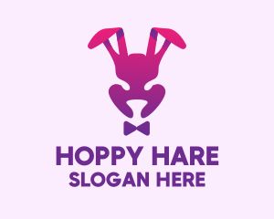 Purple Magic Rabbit logo design