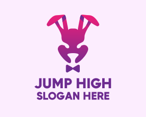 Purple Magic Rabbit logo design