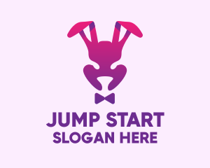 Purple Magic Rabbit logo design