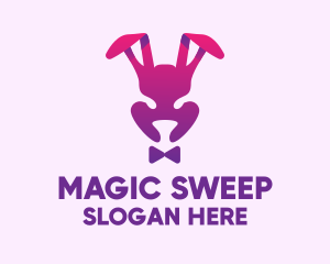 Purple Magic Rabbit logo design