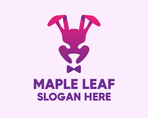 Purple Magic Rabbit logo design