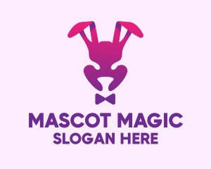 Purple Magic Rabbit logo design