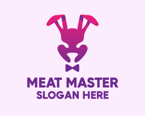 Purple Magic Rabbit logo design