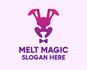 Purple Magic Rabbit logo design