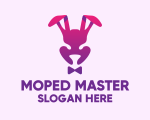 Purple Magic Rabbit logo design