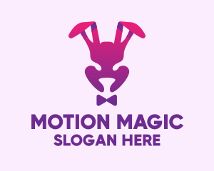 Purple Magic Rabbit logo design