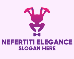 Purple Magic Rabbit logo design